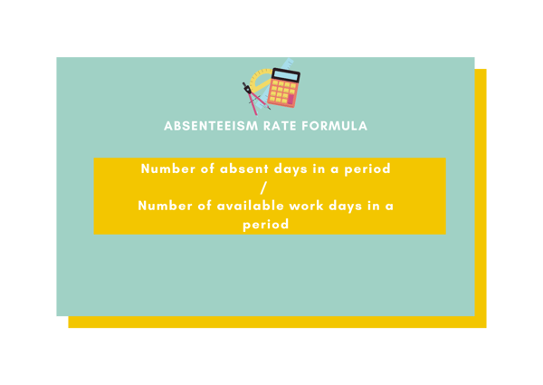 Absenteeism Rate Formula
