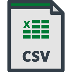 CSV file icon