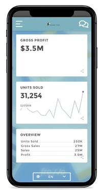 Sample Toucan Finance Mobile reports in dashboard