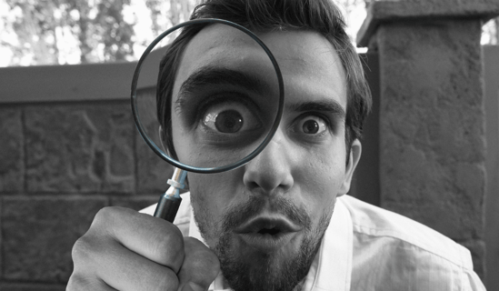 Finding magnifying glass