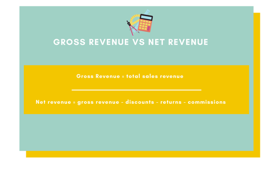 Gross Revenue vs Net Revenue Formulas