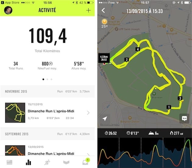 application nike course analytics data dataviz
