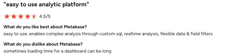 metabase review G2 1