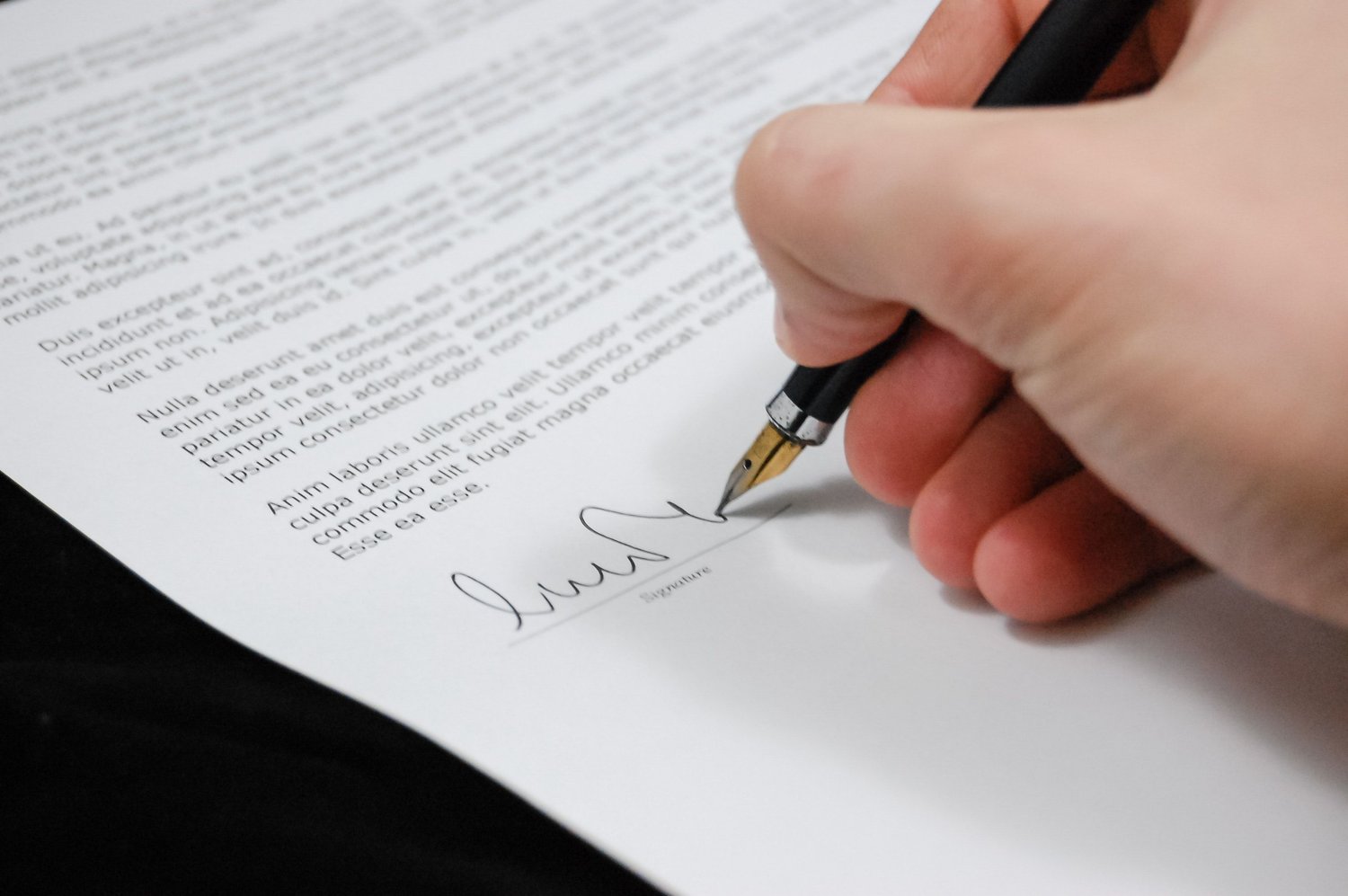 signing close deal