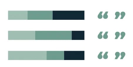 sample chart to understand what a verbatims reporting graph looks like