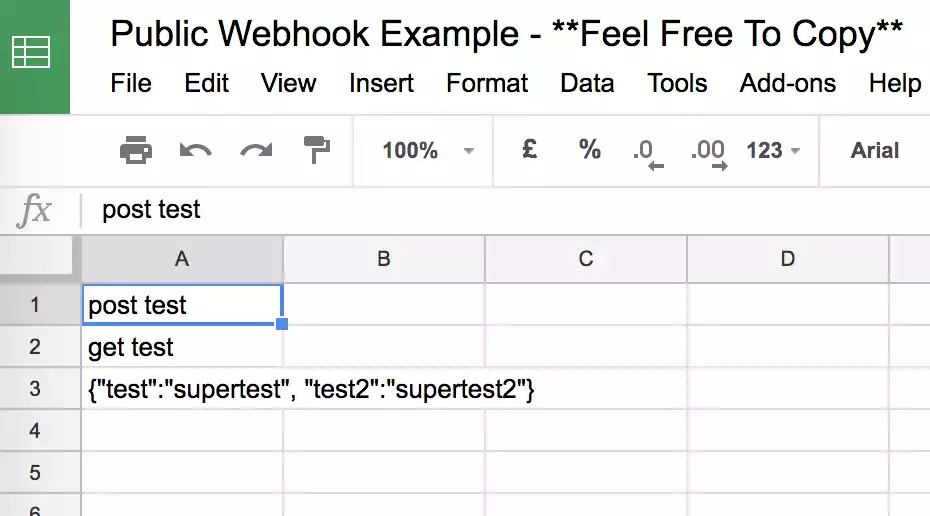 Screenshot of the rows added to the spreadsheet #proof #itworks